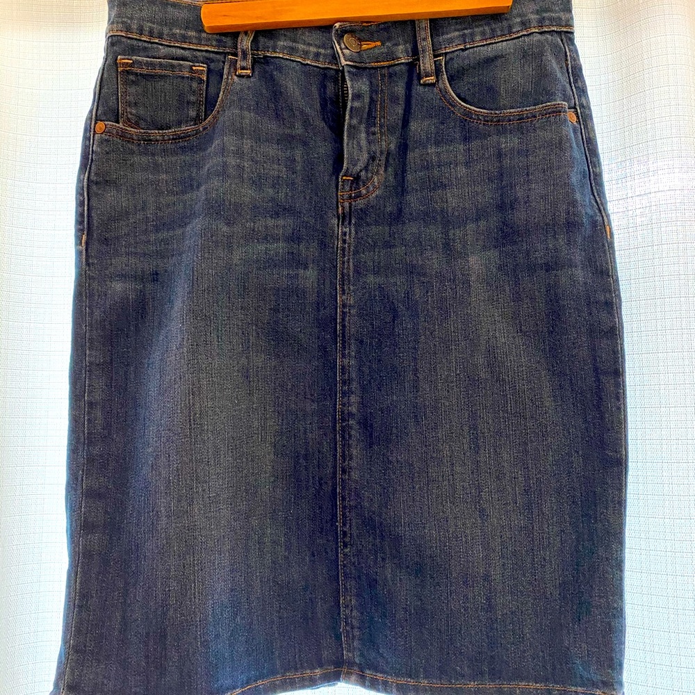 Old Navy Jean Midi Skirt